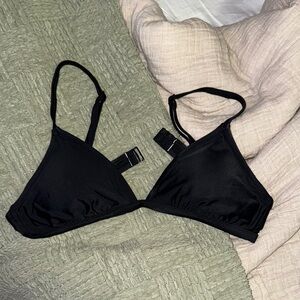 Black Triangle Bathing Suit top